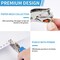 Single Hole Punch, 2 Pcs Hand Hole Puncher with Soft Grip Handle, 1/4" and 1/8" Small Hole Paper Punch for Crafts, Scrapbooks, 6 Sheets Capacity, Tags, Tickets - Blue